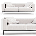 Double sofa sofa 3d model