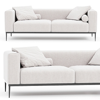 Double sofa 3d model