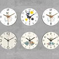Nordic clock wall clock 3d model