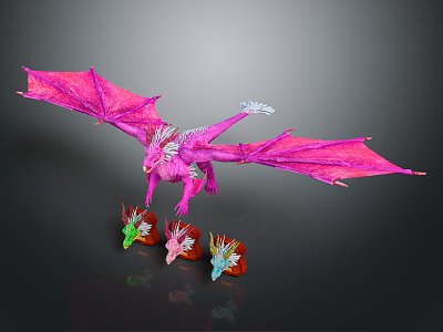 Modern Dinosaurs Jurassic Western Dragon 3d model