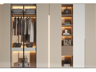 Modern wardrobe 3d model