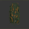 Military Armored Vehicle With Camouflage Paint And Top Mounted Weapon System