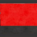 Red Public Booth Seats With Black Counter Table White Cushion And Metal Base Design