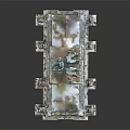 Grand Classical Stone Entrance Gate With Triple Arch Design And Ornate Top Chariot Statue