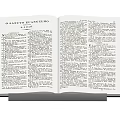 Open Book With Dictionary Pages And Visible Text On Reading Stand 3d model