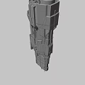 Detailed Sci Fi Spaceship Character In Game And Movie With Military Design