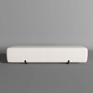 Modern bed end stool 3d model