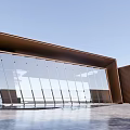 Modern Sales Office Building Simple Sales Department 3d model