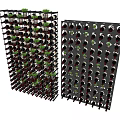 Sturdy Metal Wine Rack With Multi Layer Design For Bottle Storage 3d model