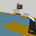 NBA Basketball Hoop Sports Equipment With Backboard 24 Second Shot Clock And BIG NBA TV Logo