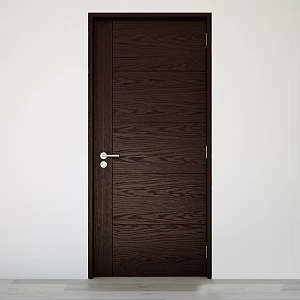 swing door wooden door 3d model