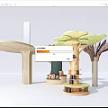 Modern Column Decorative Column Modeling Column Wrappage Column Special-shaped Column 3d model