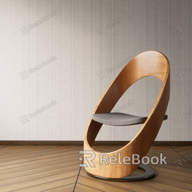 Modern single chair shaped chair model