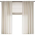 Soft Beige Curtains With Elegant Drapes For Modern Home Window Decor