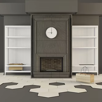 Fireplace 3d model