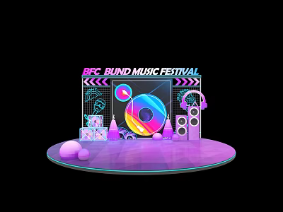 Modern Meichen Music Festival 3d model