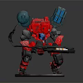 INDUSTRIAL LOFT ROBOT MACHINE WARRIOR MACHINE WARRIOR BATTLE ROBOT 3d model