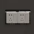 Office Electrical Appliances Siemens Double White Socket With Transparent Protective Cover For Workspace Use
