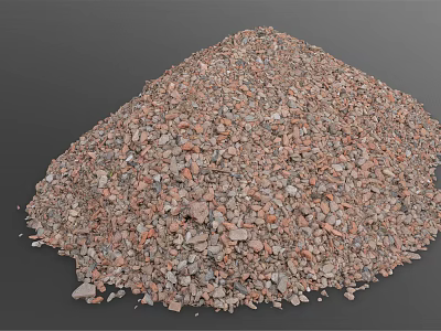 Natural Wood Stone Granular Aggregates For Construction And Renovation Projects 3d model