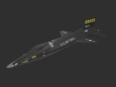 U.S. Air Force Fighter Jet With Tail Number 617972 And Military Insignia 3d model
