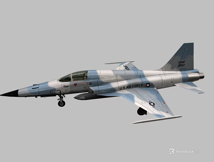 Commercial Passenger Airplane Flying With Extended Landing Gear And Company Logo Design 3d model 