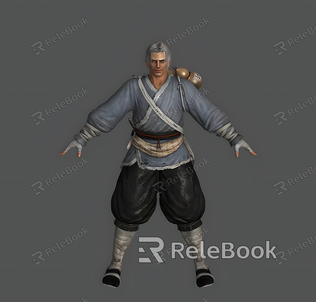 Old man, old man, old man, old man, clothes, fighters, Chinese, Japanese, old man can do actions model