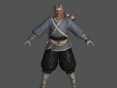 Old man, old man, old man, old man, clothes, fighters, Chinese, Japanese, old man can do actions model