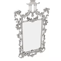 Ornate Gold Framed Mirror With Intricate Carvings For Elegant Wall Decor