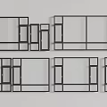 Windows casement window sliding window bay window floor-to-ceiling window 3d model