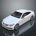 White Sports Coupe Car With Orange Interior Sleek Design And Shiny Wheels