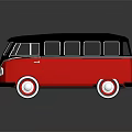 Modern bus minibus minivan driverless bus 3d model