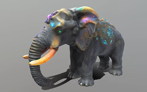 Modern Fantasy Elephant 3d model