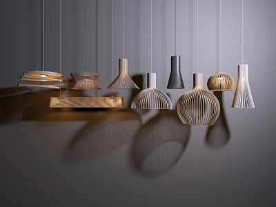 Modern chandelier 3d model