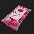 Colorful Wrapped Valentine's Day Heart Candies Perfect For Romantic Gifts And Celebrations
