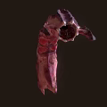 Mysterious Purple Pink Fantasy Creature With Spiked Body And Sharp Claws