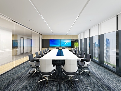 Modern Conference Room 3d model