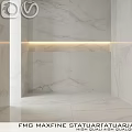 Modern Marble Wall Components With Integrated Light Strip And Polished Surface 3d model