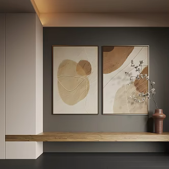 Modern Hanging Painting Modern Abstract Hanging Painting Modern Combination Painting Modern Italian Hanging Painting Modern Light Luxury Hanging Painting 3d model
