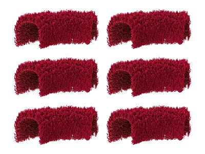 Beautiful Indoor Green Plant Wall Design With Lush Foliage And Vertical Garden Elements 3d model