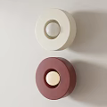 Cream style simple wall lamp 3d model