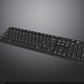 Black Full Size Computer Keyboard With Numeric Keypad And Standard Key Layout Design 3d model