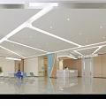 Emergency Center Interior With Waiting Area Chairs Reception Desk And People