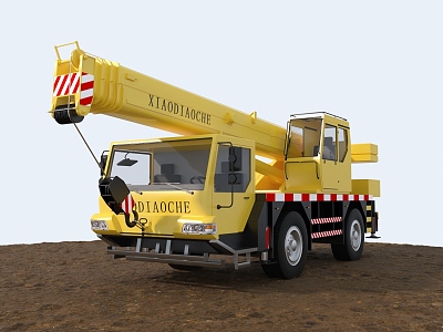 Crane Small Crane Mini Crane Functional Car Lifting Car Crane Old Car Old Car Old Crane 3d model