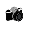 Decorative Ornament Set With Vintage Camera For Home Tabletop