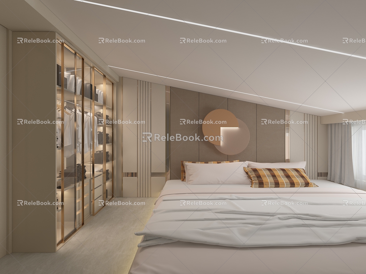 New Chinese Family Apartment Hotel Rooms 3d model