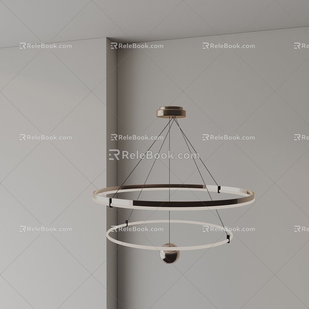 Modern chandelier 3d model