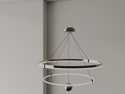 Modern chandelier 3d model