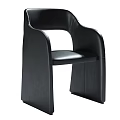 Modern Leisure Accent Chair With Curved Backrest Armrest In Orange Gray Black Colors