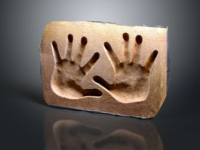 Medical Device Designed For Handprint Impression Collection And Clinical Identification Tool 3d model