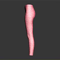 Stylish Pink Leggings For Women With White Line Patterns Design